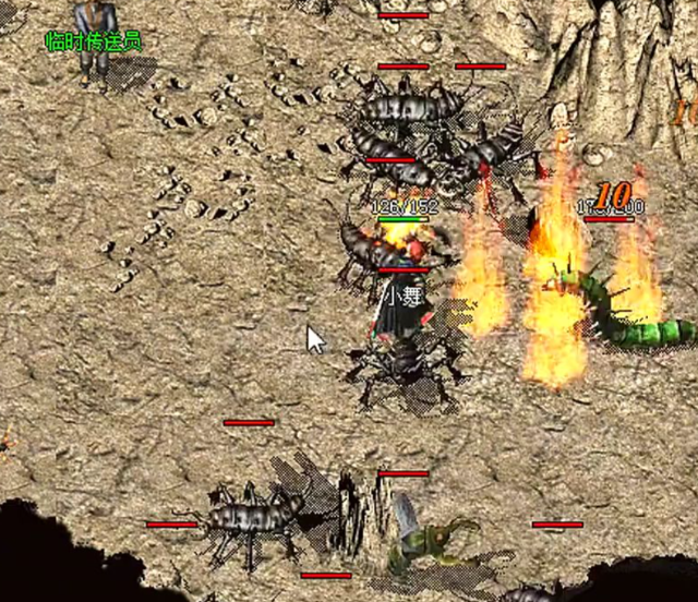 操作时先接近怪物运用烈火剑法造成高伤害再以逐日剑法追击残血怪